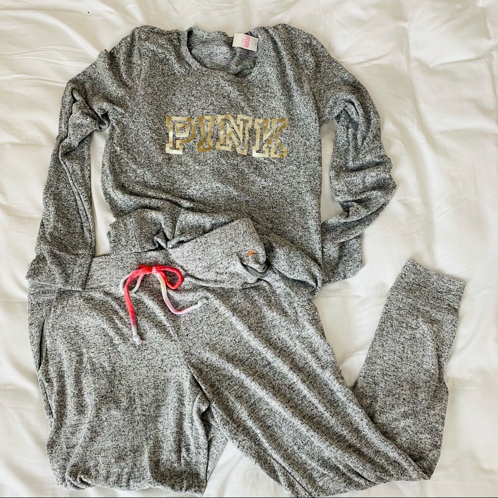 NWT Victoria’s Secret PINK Jogger Sleep Set